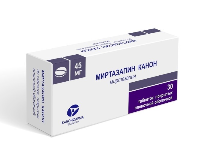 Миртазапин канон фото