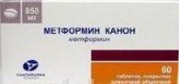 Метформин Канон, табл. п/о пленочной 850 мг №60